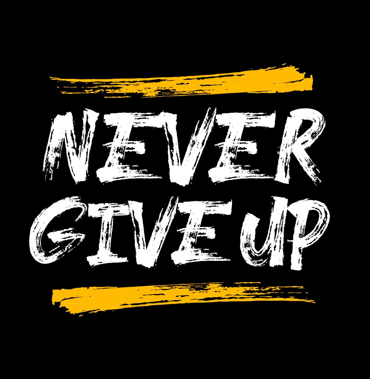 NEVER GIVE UP